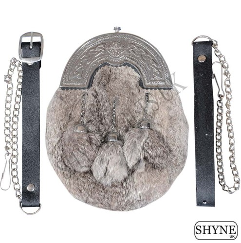 Sporran fourrure lapin - en,