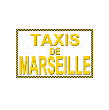 Autocollant de porte Peugeot 406 "TAXIS DE MARSEILLE" TAXI 3