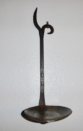 Lampe huile fer - lampe, à