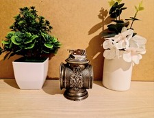 Briquet Lanterne en Métal avec Décor Floral - Vintage - Collection - Décoration