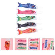 5pcs en carpe japonais windsock suspendu drapeau du drapeau de direction du vent