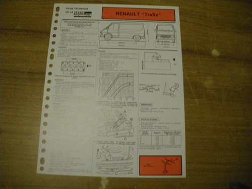 Fiche technique renault trafic - fiche,