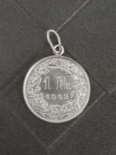 pendentif 1 franc suisse bijou
