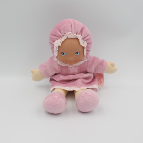 Doudou poupée poupon rose