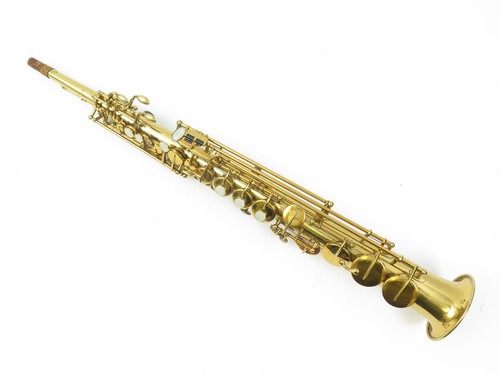 Vintage soprano saxophone gold - vintage,