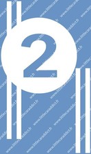 Autocollant Morellet Guerineau numero 2, voiture pédale