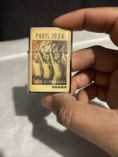 Zippo Jeux Olympiques PARIS 1924 France Champ Vintage Rare Collector