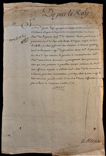 King louis autograph on - louis,