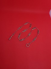 Ancienne chaine chatelaine de montre gousset plaqué or Annecy 