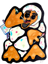 Acrylique carton 2021 x - acrylique, 30