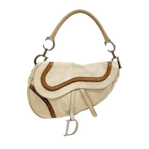 Dior gaucho beige leather - dior,