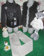 lot 9 vêtements enfant 5 ans fille,jegging,sweat,jean,g,sweat polaire ..........