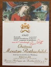 Étiquette Mouton Rothschild 1985 - 75 cl