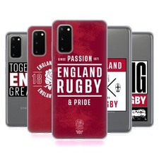 ENGLAND RUGBY UNION ROSE ROUGE ÉTUI COQUE EN GEL MOLLE POUR SAMSUNG TÉLÉPHONES 1