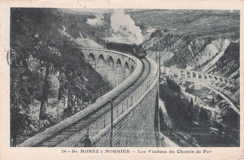 Carte postale ancienne morez - postale,