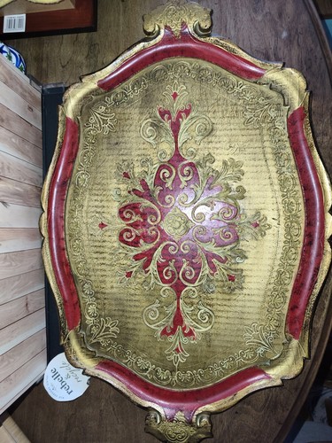 Plateau service ovale en - plateau,
