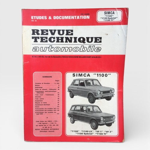 Revue technique automobile - technique,