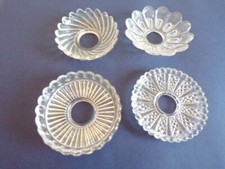 LOT DE 4 BOBECHES EN VERRE