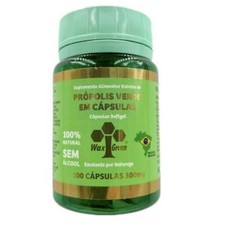 Cire Vert Abeilles Propolis avec Vitamine C + E 300mg, 100 Capsules -