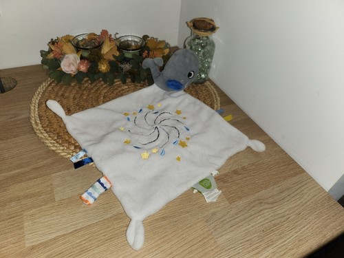 Doudou plat baleine - plat,