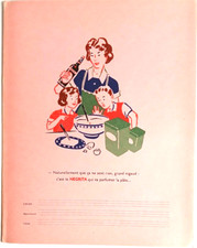 Ancien Protège cahier RHUM NEGRITA Qui va parfumer vos Pâte... Bel état