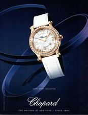 Publicité Advertising 120 2018 Chopard montre Happy sport collection