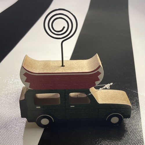 Car canoe place card - &,