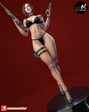 Figurine Ada Wong de 20 cm - statue de collection en résine 12 carats peinte ...