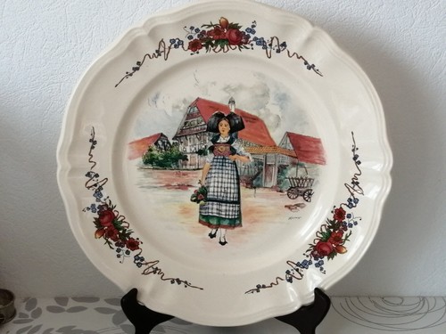 Grand plat - plat, faïence