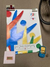 Ancienne Affiche Jeux Olympiques 92 Équipe 92 Albertville Savoie JO