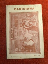 PROGRAMME - PARISIANA - 1930