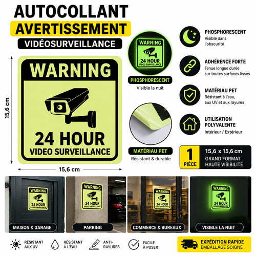 Autocollant alarme - autocollant,