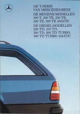Catalogue / Brochure Mercedes W124 Break T 08/1988 Pays Bas Nederland