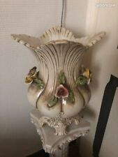 Porcelaine Vase Capodimonte Urn Hand Crafted Flower Container Porcelain