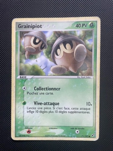 Carte pokémon grainipiot - carte,