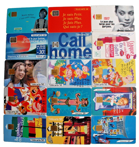 Lot 15 telecartes - ,