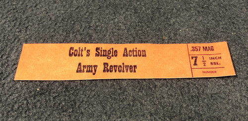 Colt single action - single,