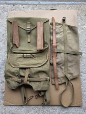 HAVERSACK HAVERSAC M1928 US ARMY WW2 39 45 DATÉ 1942 GARNITURE LAITON RARE...