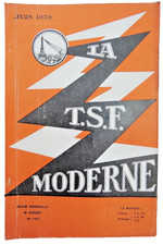LA TSF MODERNE N°107 JUIN 1929  Ondes  courtes LE CINEMA PARLANT et SONORE