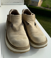 DESTROY MADE IN SPAIN Leather Sneakers Size 45 Beige – Unique Fingerprint Sole