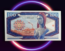 100 Francs Sarre Saarland