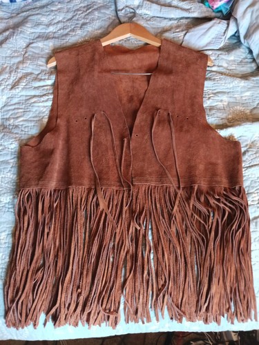 Vintage brown suede - vintage,