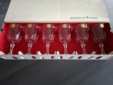 6 verres a eau en cristal d arques modèle VERSAILLES H 15,8 cm 26 cl Neuf 