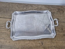 Ancien Plateau En Métal