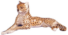 Bonne Nymphenburg Porcelaine Cheetah Figurine Porzellan Figur Big Chat Katze