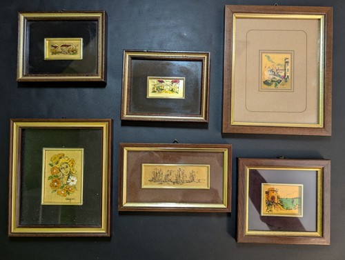 Lot tableaux miniatures - lot, 6