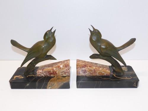 Belle paire oiseaux bronze - paire,