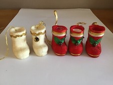 VINTAGE  DECO NOEL -  Bottes De Père Noël