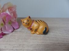 Vintage Chat Franklin Mint 1986 cabinet curiosités, Chat Roux Orange