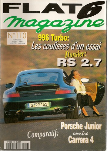 Flat 110 porsche 996 - flat, turbo